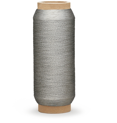Blend conductive yarn.(90%polyester fibe r& 10%conductiv