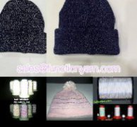 Reflective yarn use for hats